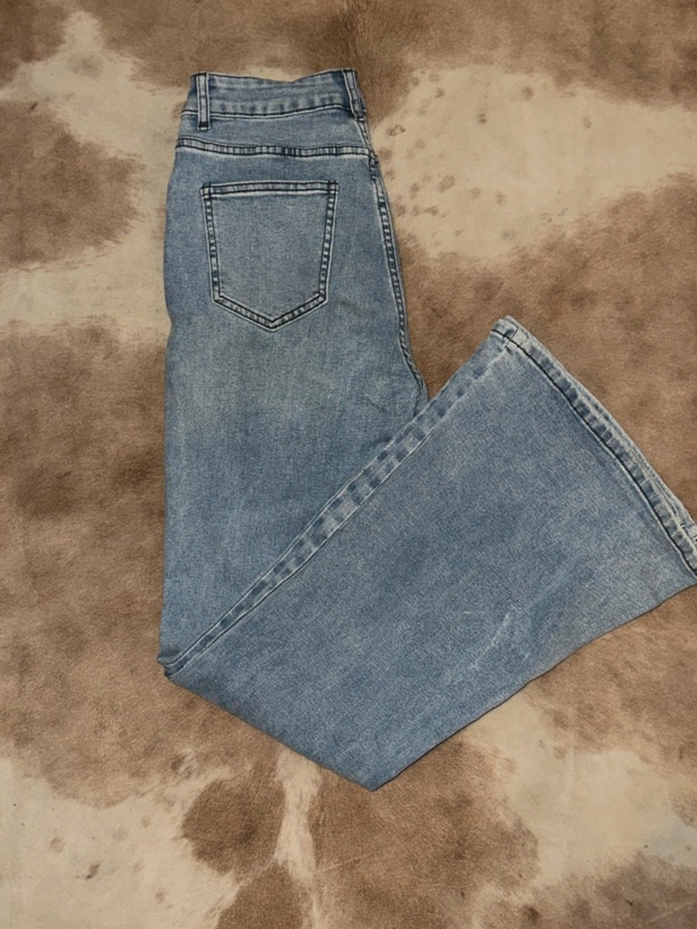 Light Blue Wide-Leg High-Rise Women's Jeans